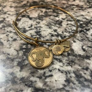 Alex and ani elephant gold bangle
